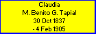 Claudia M. Benito G. Tapial